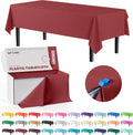 Party Solids 54 in x 300 ft Burgundy Table Cover Roll - Easy Cut Box
