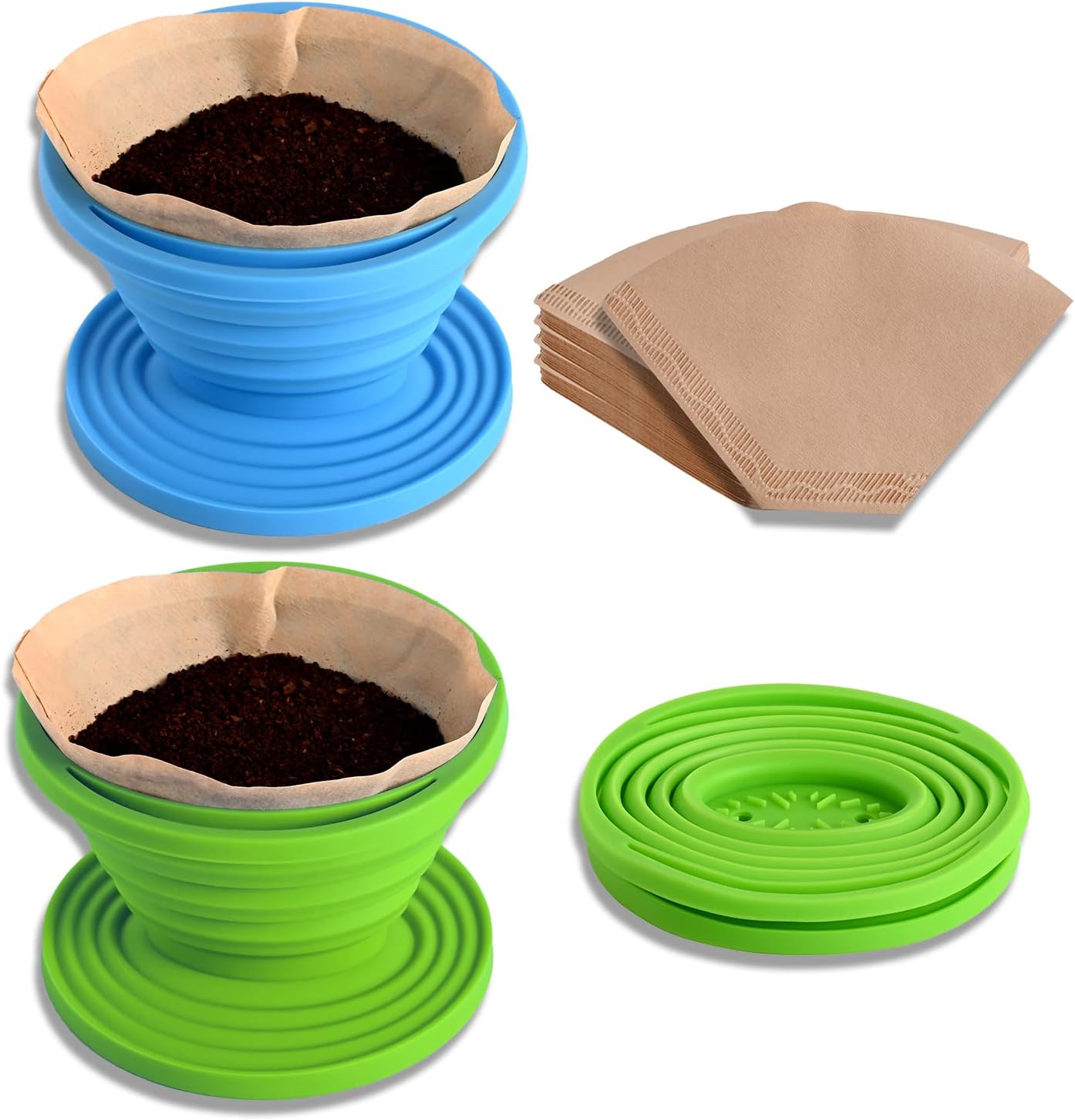 Abnaok Collapsible Pour Over Dripper Set - Portable & Eco-Friendly