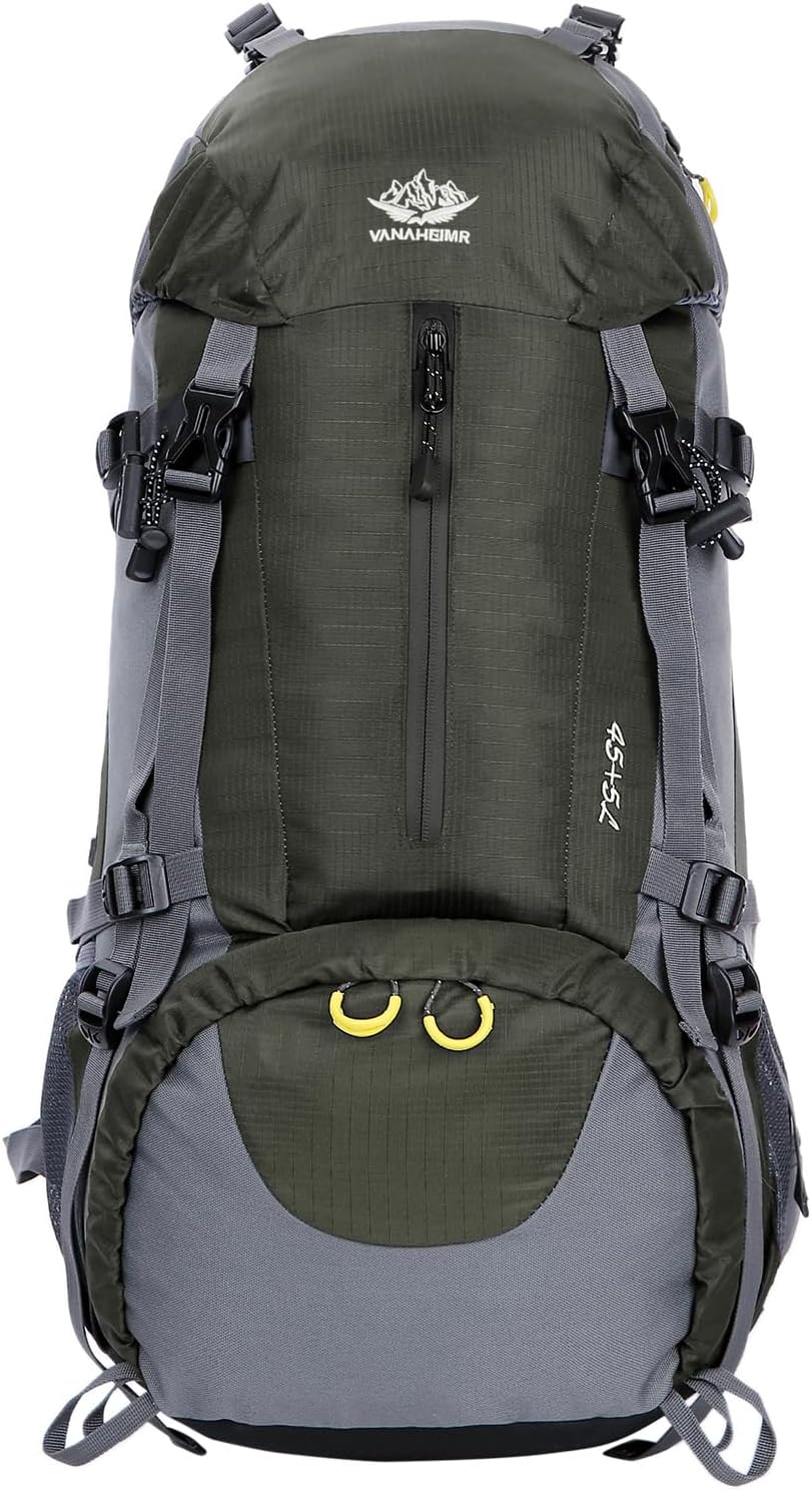 WoneNice 50L Waterproof Hiking Backpack for Outdoor Adventures