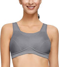 Deyllo Womens Sports Bra High Impact Wireless Full Coverage Plus Size