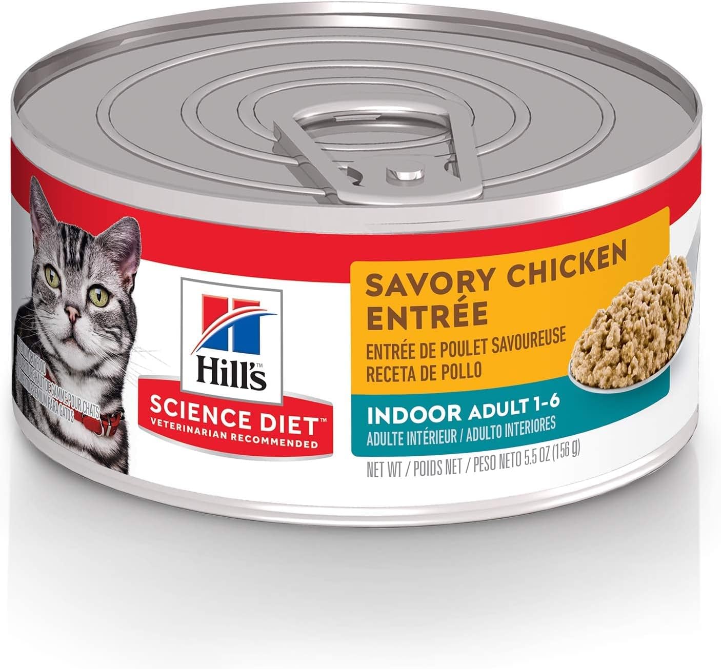 Hill's Science Diet Indoor Wet Cat Food for Easy Cleanup
