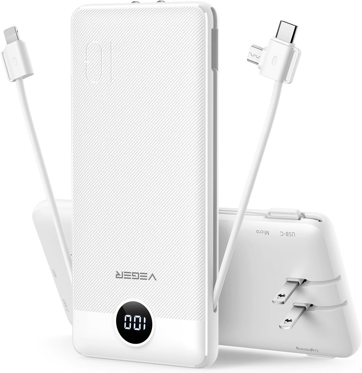 VEGER 10000mAh Portable Fast Charger