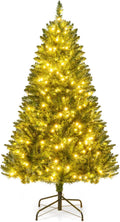 Goplus 5 ft Pre-Lit Artificial Christmas Tree - Cozy Warm White Lights
