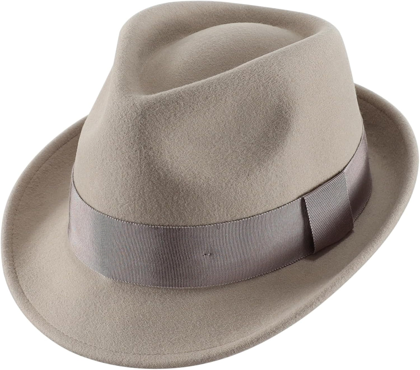 Home Prefer Men's Wool Felt Winter Fedora Hat for Style & Warmth