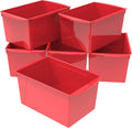 Extra-Large Book Bin Interlocking Plastic Organizer - Stable Storage