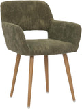 KCC Small Modern Dining Room Arm Chair - Comfortable Mid Century