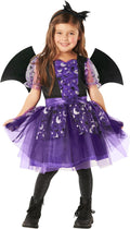 Morph Kids Bat Costume for Girls - Cute Purple Bat Dress