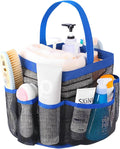 8-Pocket Portable Mesh Shower Caddy - Quick Dry Toiletry Organizer