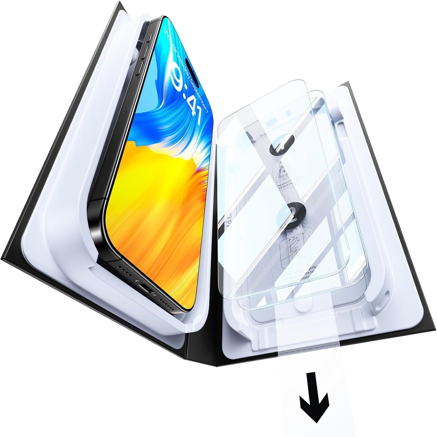 Military-Grade Tempered Glass Screen Protector for iPhone 17 Pro
