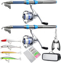 Fishing Pole Combo Set 2PCS Alloy Rods and 2 Reels - Ready to Fish