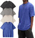 Eiscntd Men's Oversized Heavyweight Cotton Vintage Washed Tee T-Shirts