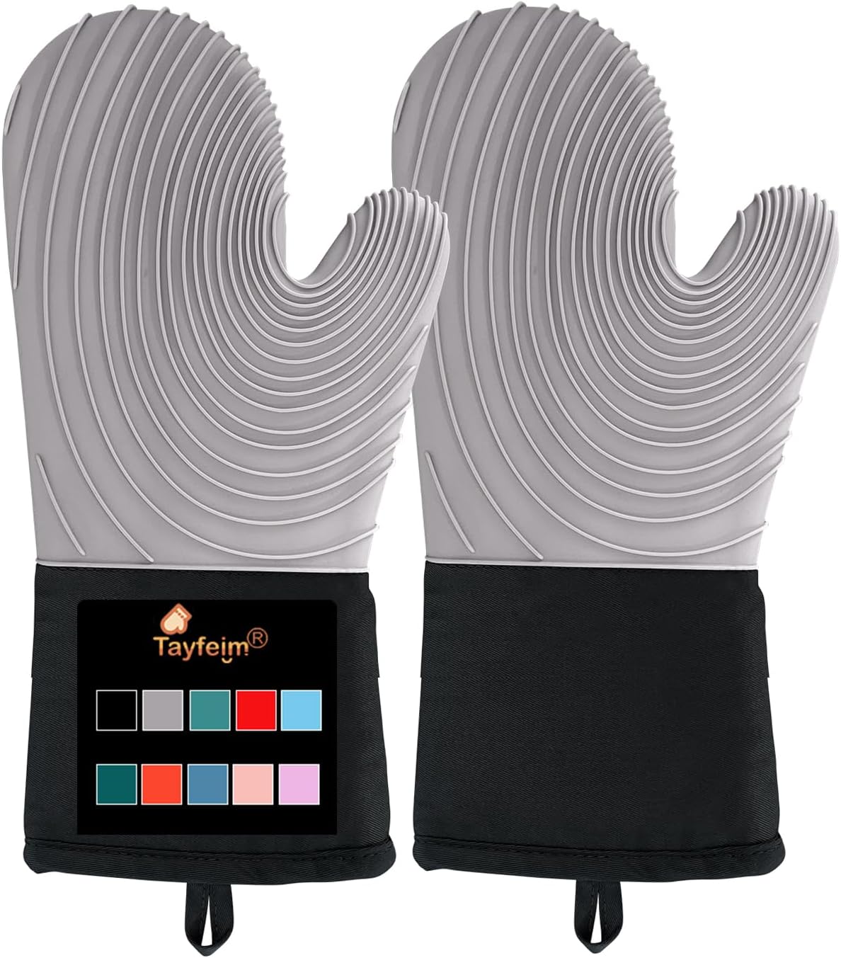 Extended Heat Resistant Oven Mitts for Easy Cooking - Tayfeim