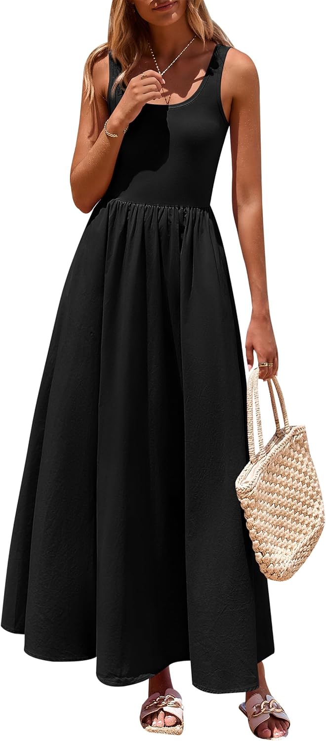 PRETTYGARDEN Womens Summer Casual Scoop Neck Maxi Dress Review
