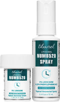 5% Lidocaine Numbing Cream and Spray Set - Fast Acting Pain Relief
