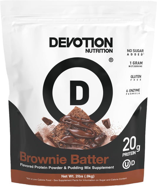 Devotion Nutrition Protein Powder Brownie Batter for Fitness Goals