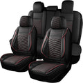 Breathable Waterproof Faux Leather Car Seat Covers Full Set