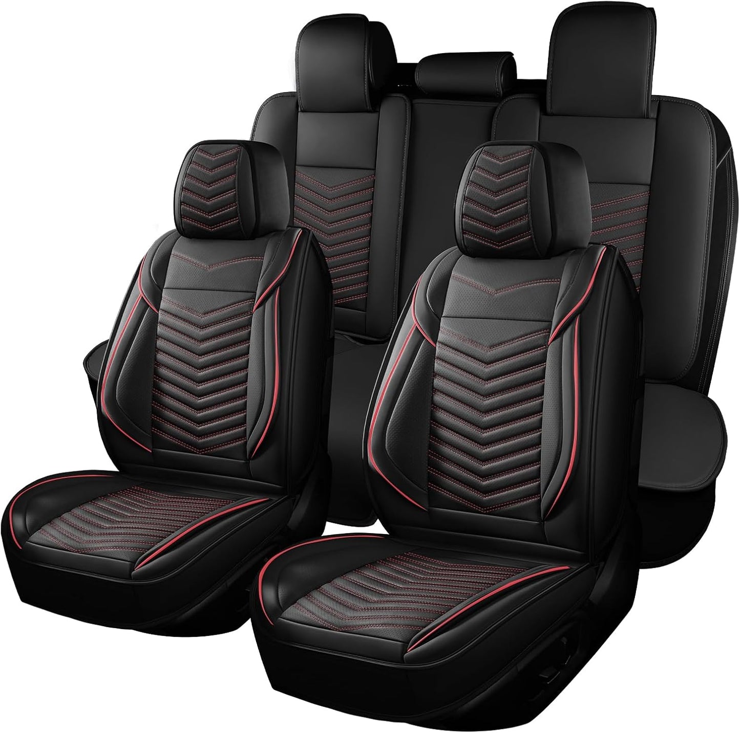 Breathable Waterproof Faux Leather Car Seat Covers Full Set
