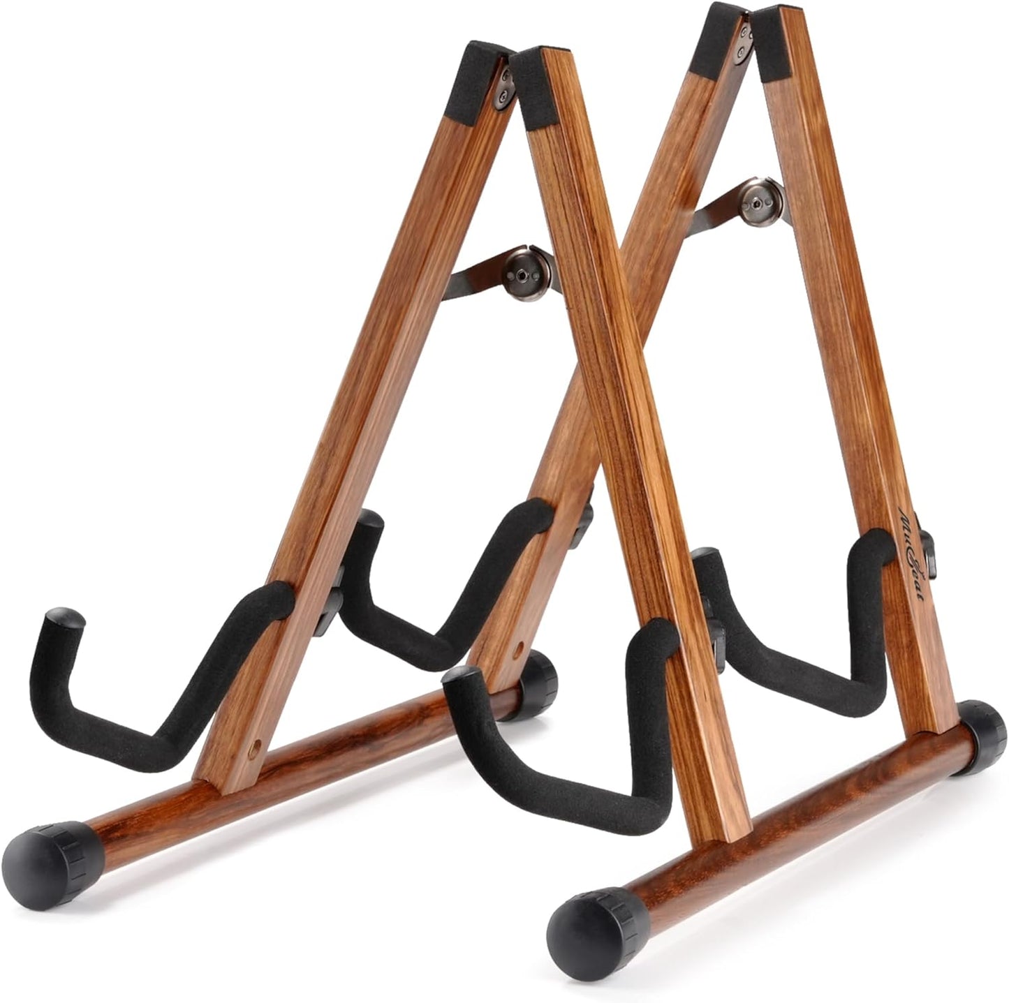 Double Guitar Stand for Acoustic and Electric Instruments Display
