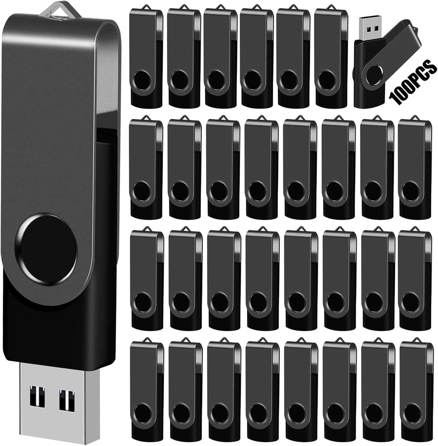 4GB USB Flash Drive Bulk Pack with Lanyards for Easy Storage