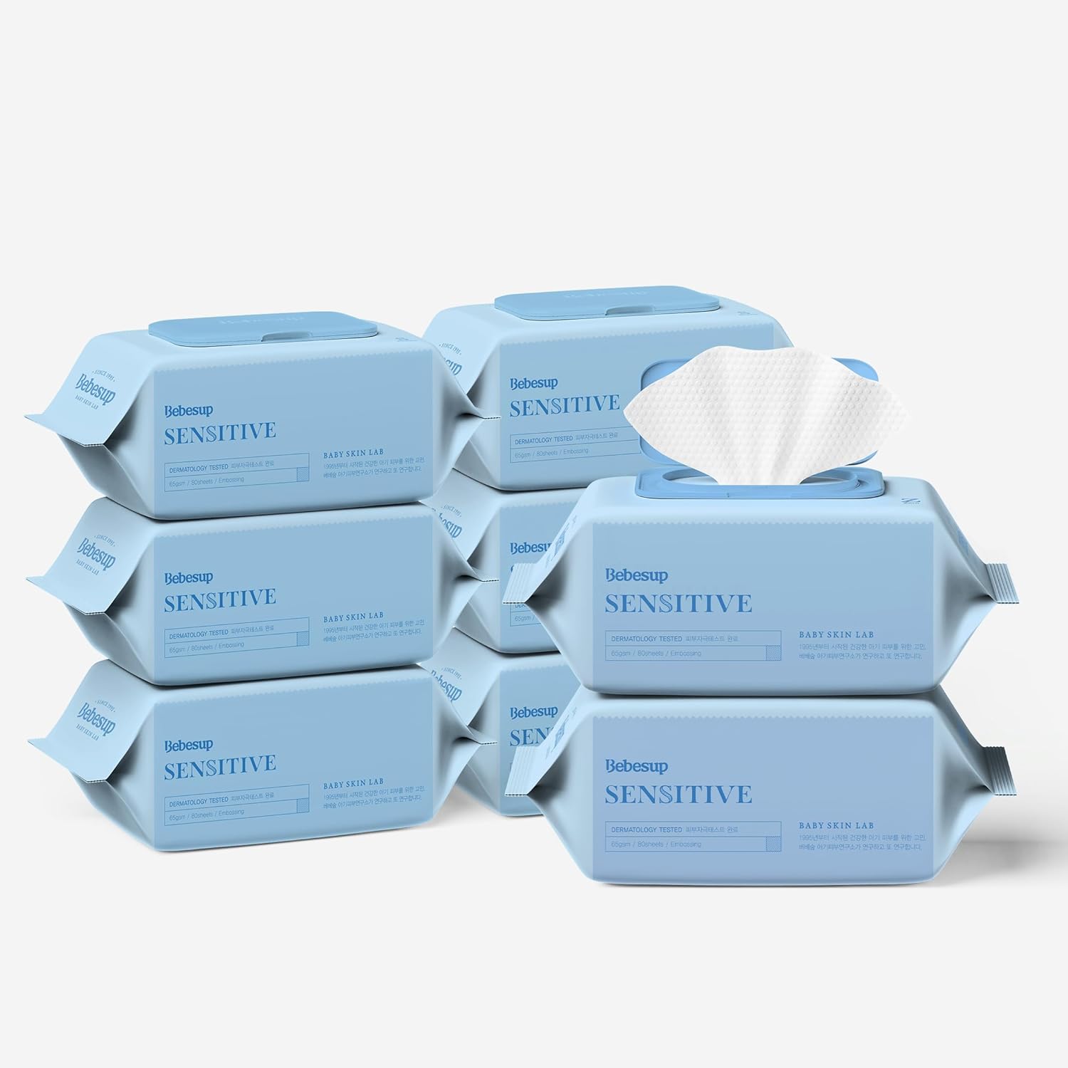 BEBESUP Sensitive Baby Wipes | Superfood Extracts, Gentle Care