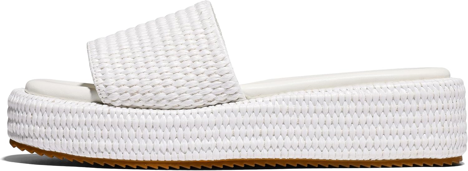 Platform Slip on Espadrille Sandals for Women Wedges Slides