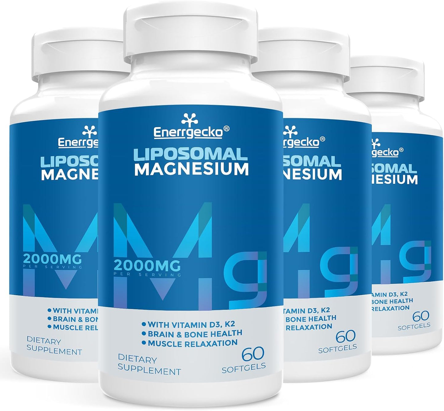 Liposomal Magnesium L-Threonate Softgels for Brain and Bone Health
