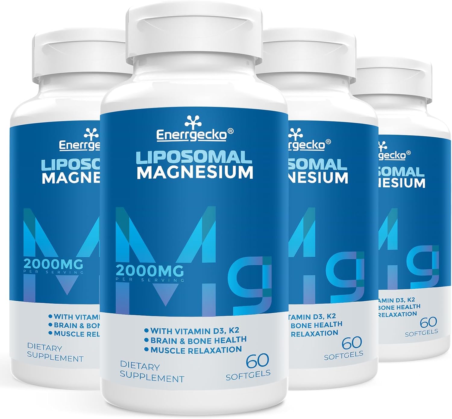 Liposomal Magnesium L-Threonate Softgels for Brain and Bone Health