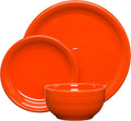 Fiesta Bistro Coupe 3-Piece Dinnerware Set - Durable Everyday Poppy