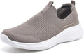 TIOSEBON Women's Walking Tennis Shoes Knit Slip on Mesh Comfortable