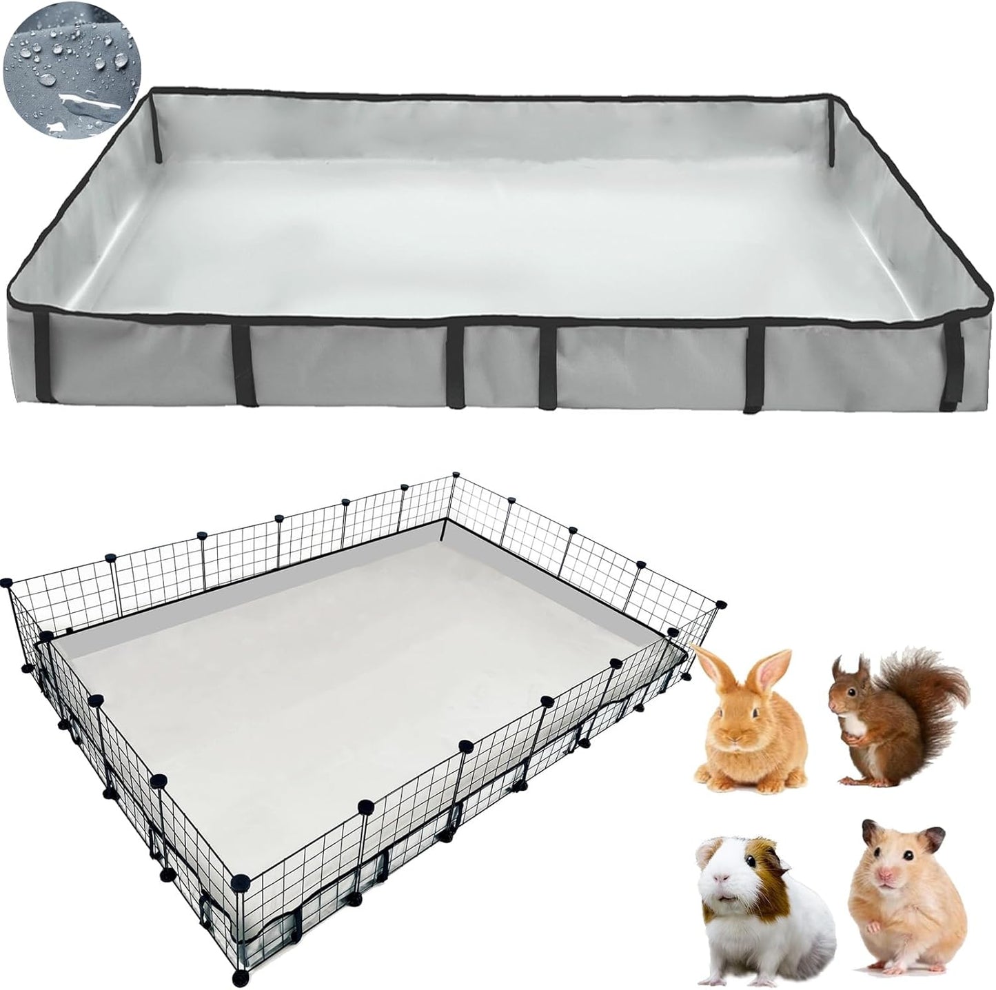 Guinea Pig Cage Liner Tarp Waterproof Base for Small Animals