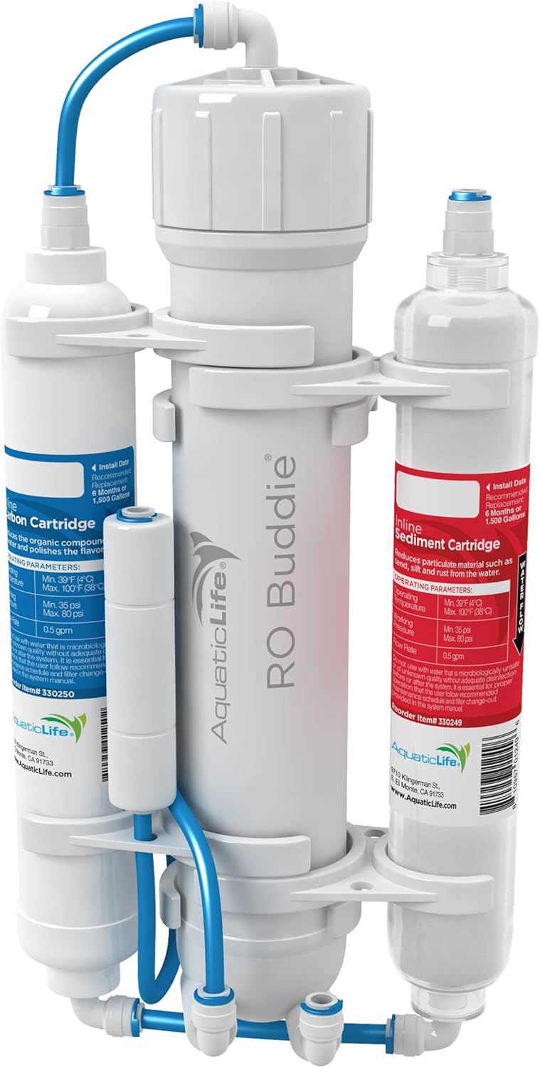 Aquatic Life RO Buddie 3-Stage Reverse Osmosis Water Filter System