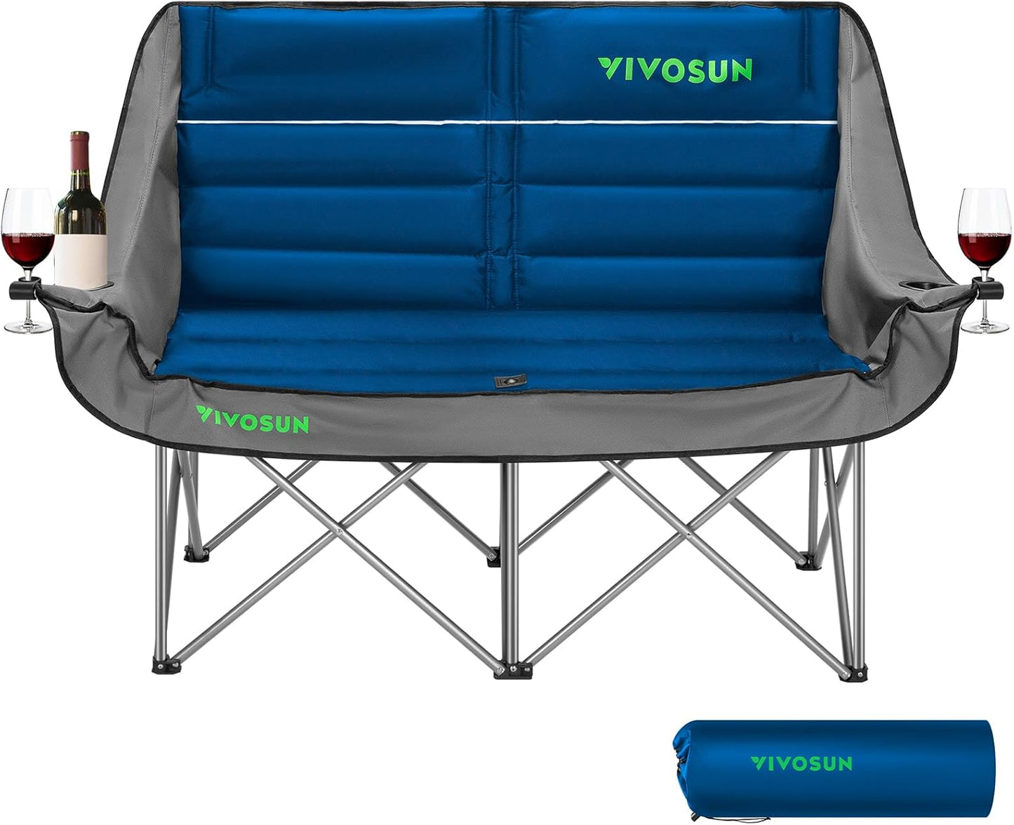 VIVOSUN Double Camping Chair: Comfortable Oversized Duo Loveseat