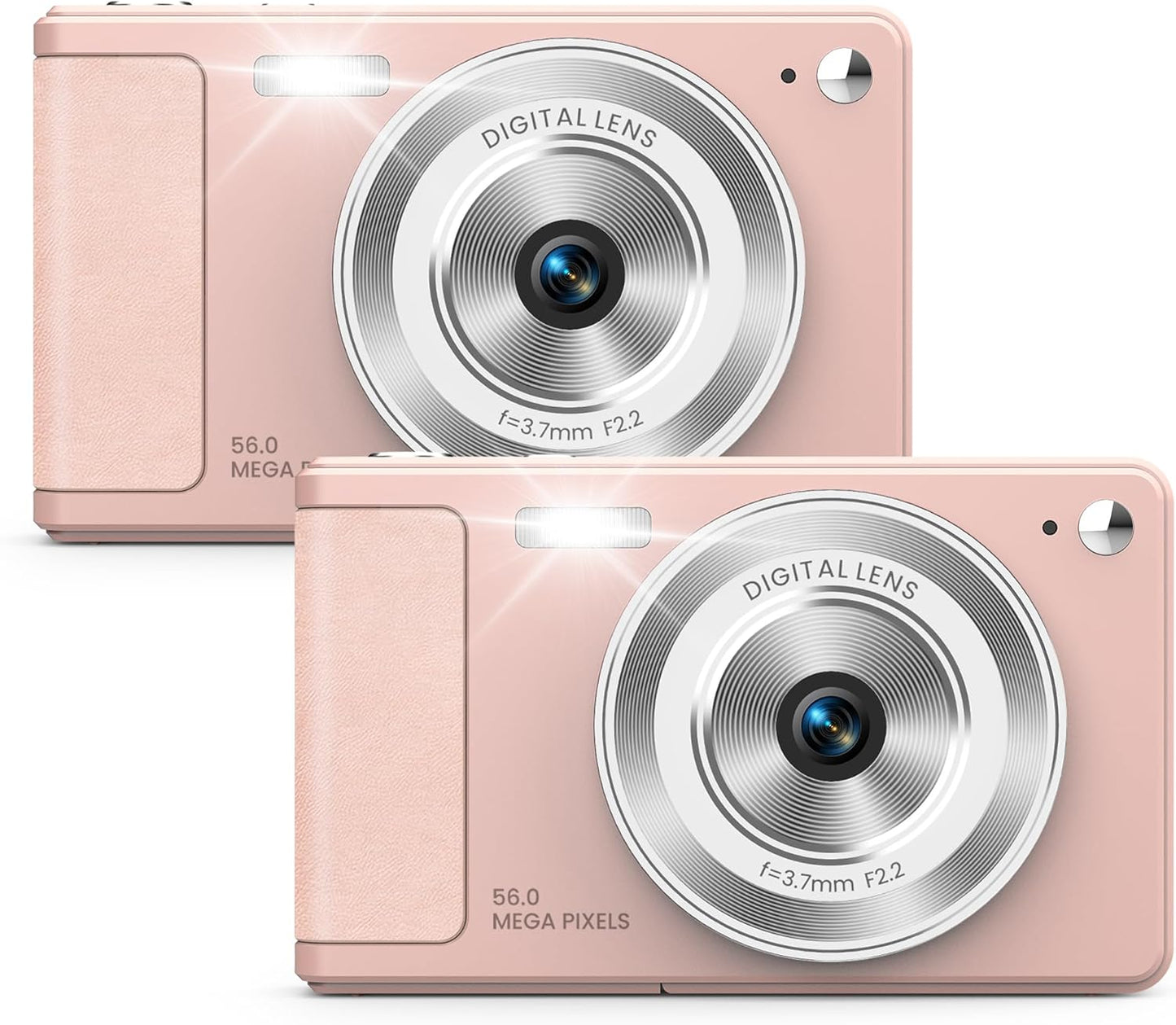 WONNIE Digital Camera 56MP for Kids - Perfect Gift in Pink