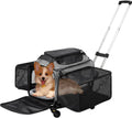 Airline Approved Top-Expanding Pet Carrier on Wheels - Extra Spacious