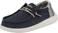 Hey Dude Boys Wally Linen Shoes - Lightweight Everyday Loafers