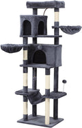 70-Inch Cat Tree Tower for Large Cats - Multi-Level Playhouse