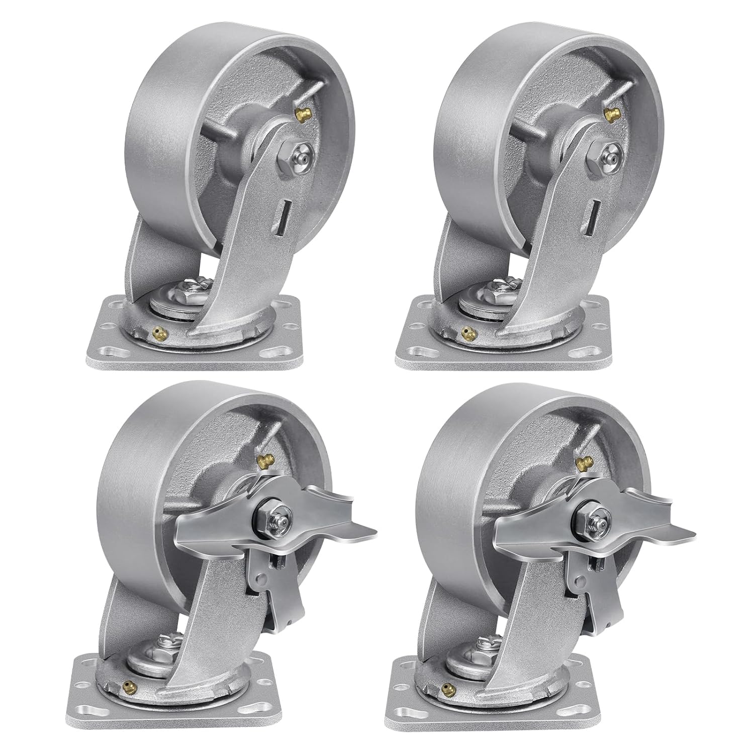 5Inch Heavy Duty Casters with 4000 LBS Capacity for Industrial Use