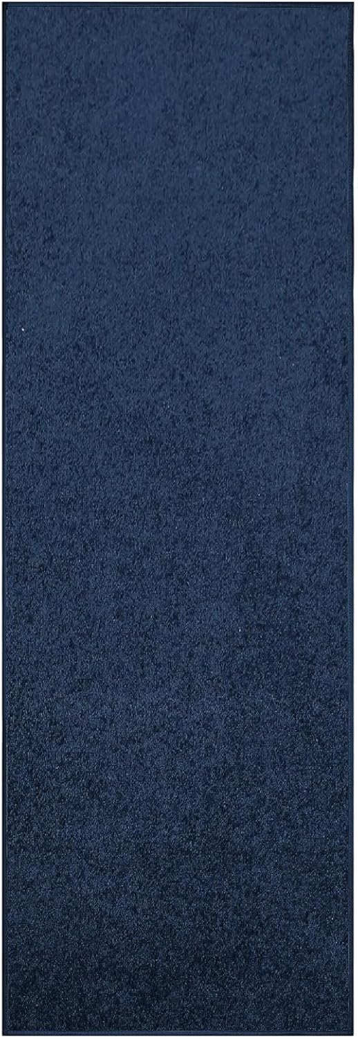 Navy Area Rug Runner - Pet Friendly, Soft, and Stylish Design