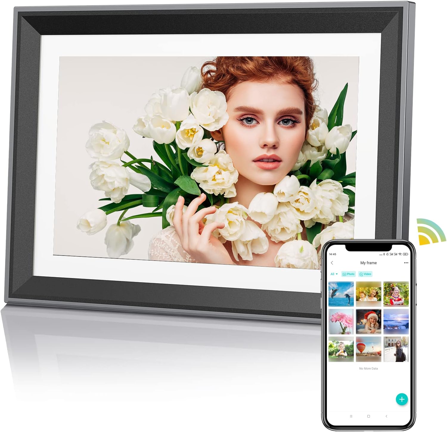 Atatat Digital Picture Frame 10.1 Inch with WiFi and APP Control