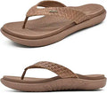 Womens PU Yoga Mat Flip Flops with Orthotic Arch Support - Summer Slip