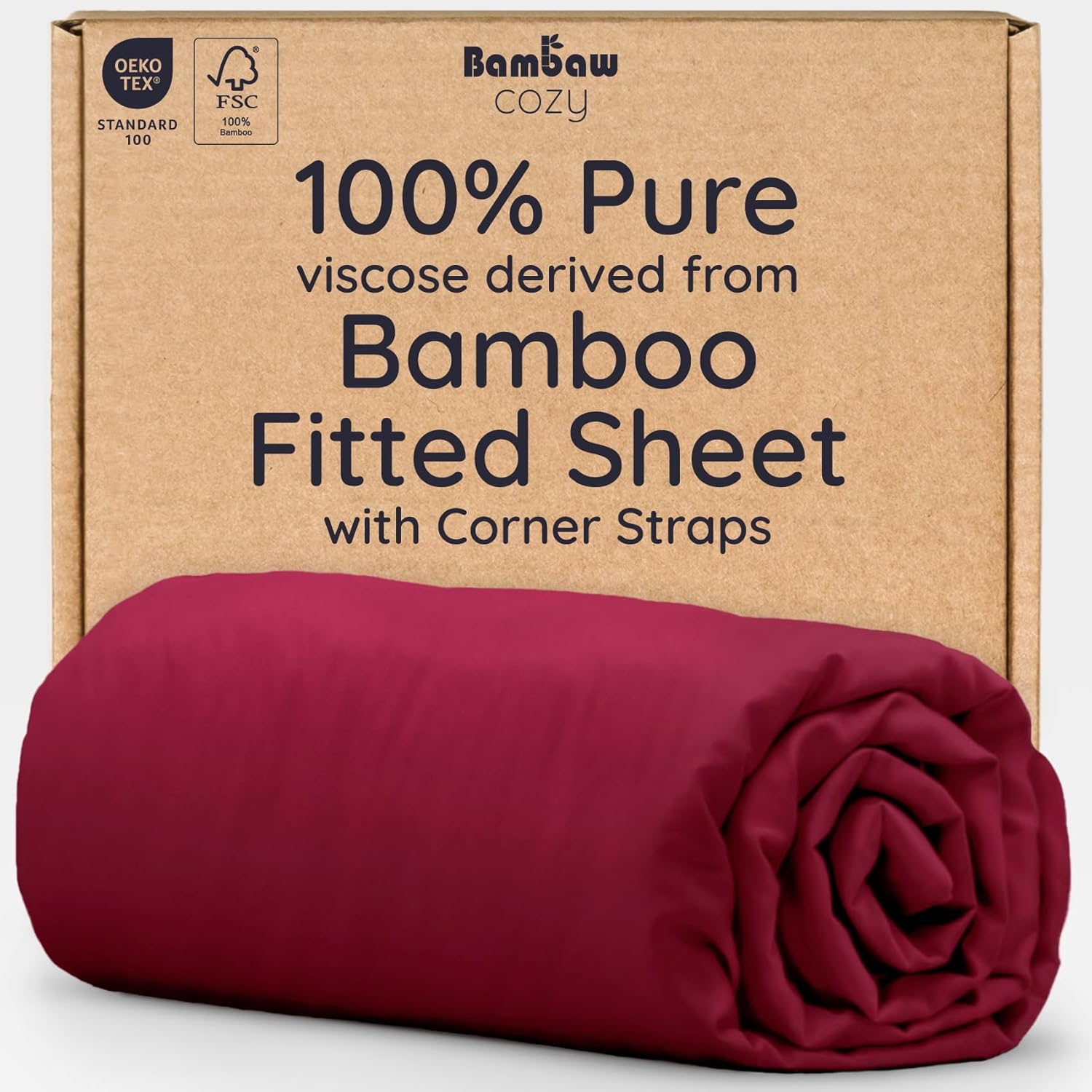 Bamboo King Size Fitted Sheet for Ultimate Cooling Comfort
