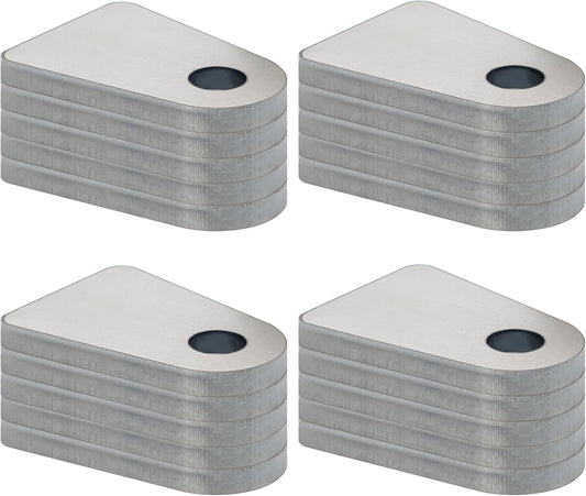 Weld on Tabs with 1/2 Hole for Shock Mounts - 20 Pcs Steel