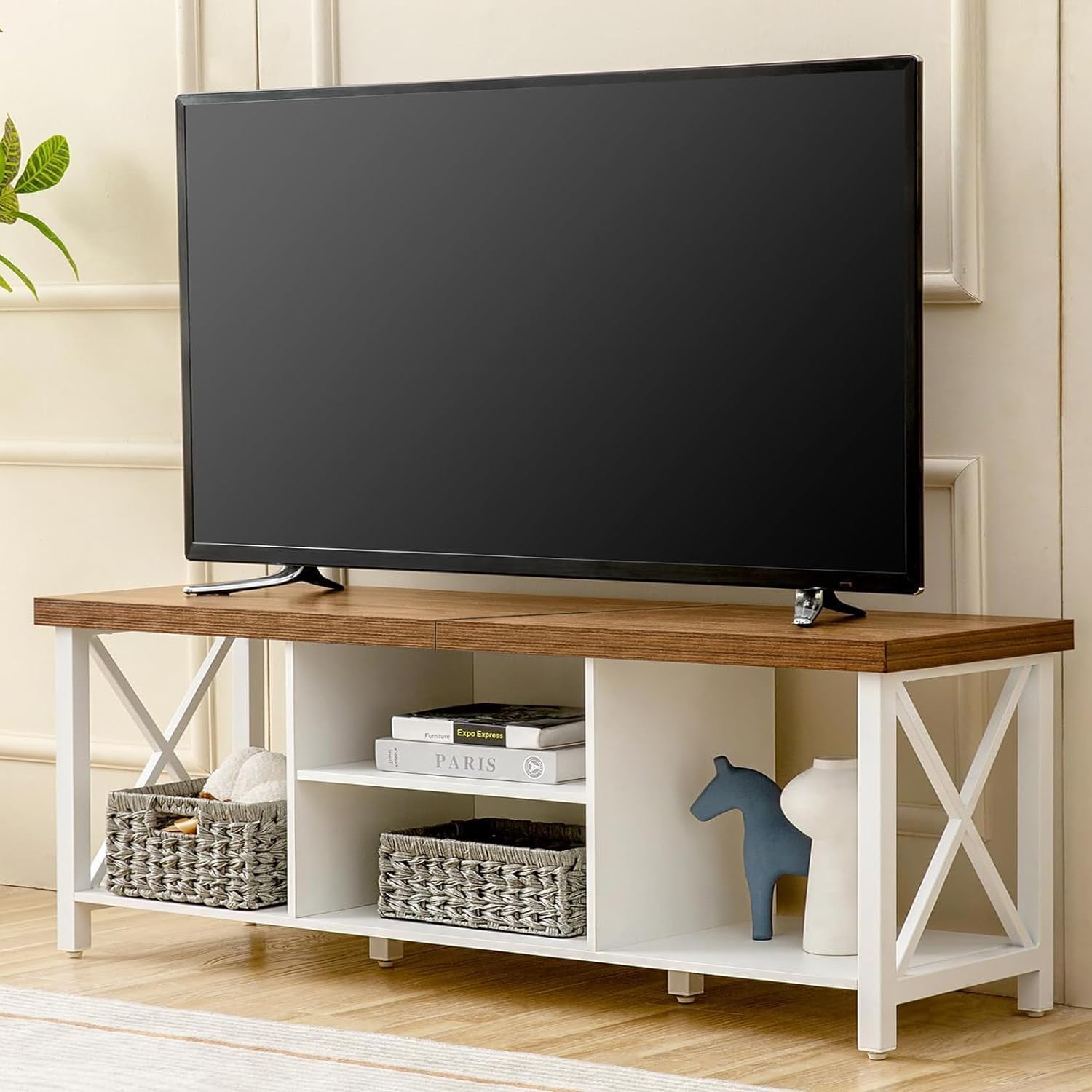 GAZHOME 65 TV Stand: Open Storage Dream!