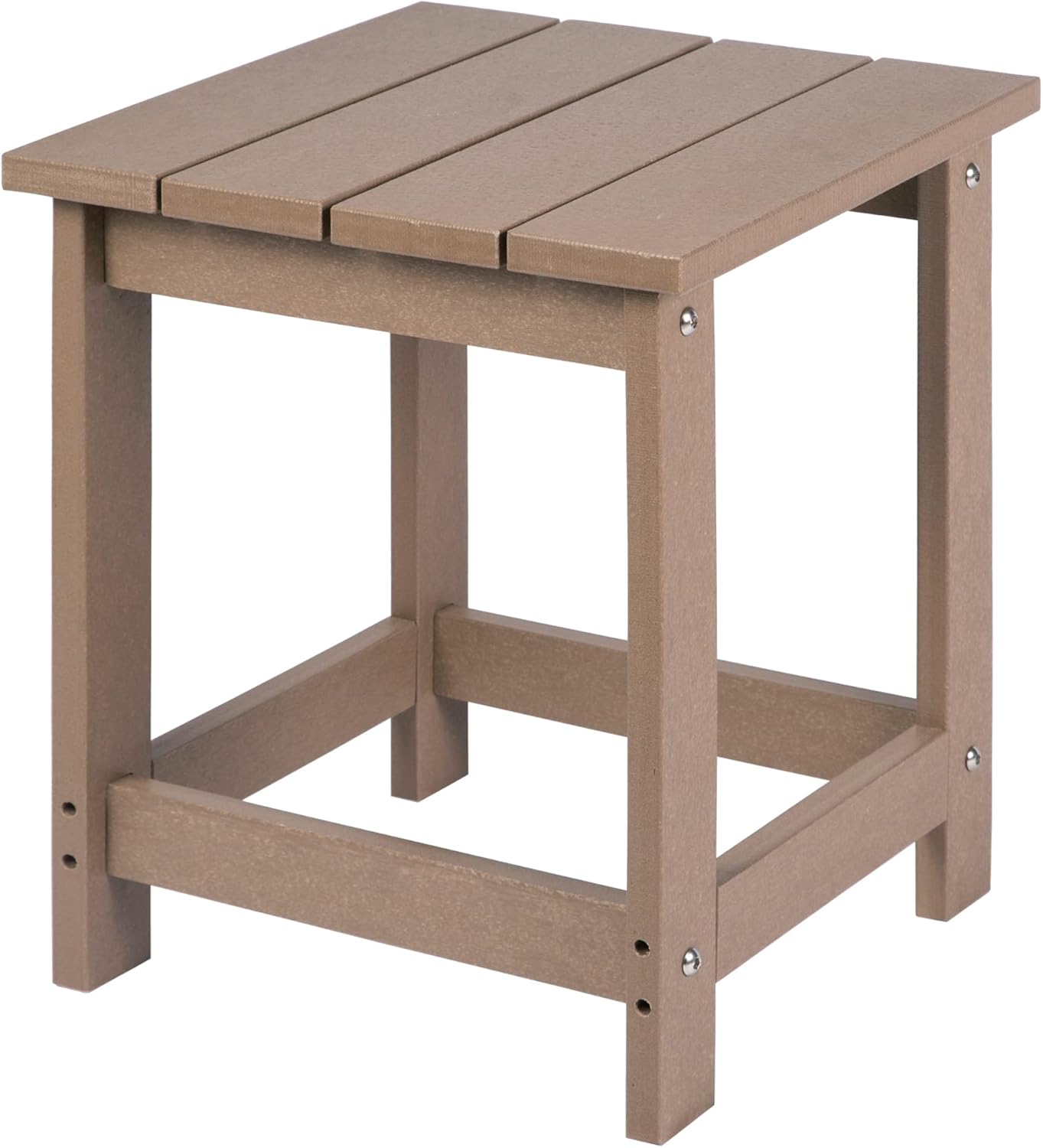 LZRS Adirondack Square Outdoor Side Table for Easy Maintenance