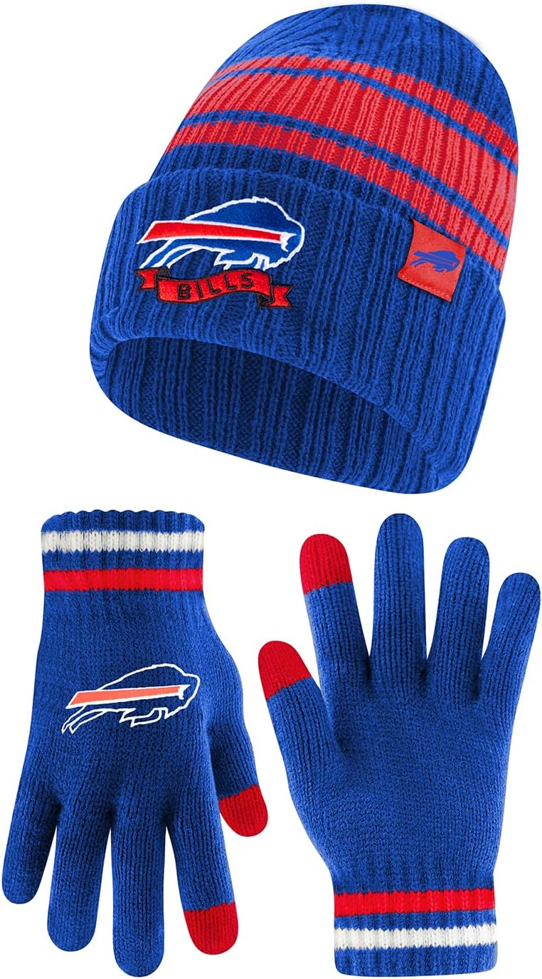Ultra Game NFL Official Super Soft Beanie and Gloves Set