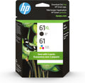 HP Original 61 Tri-Color / 61XL Black Ink Cartridges (2-Pack)