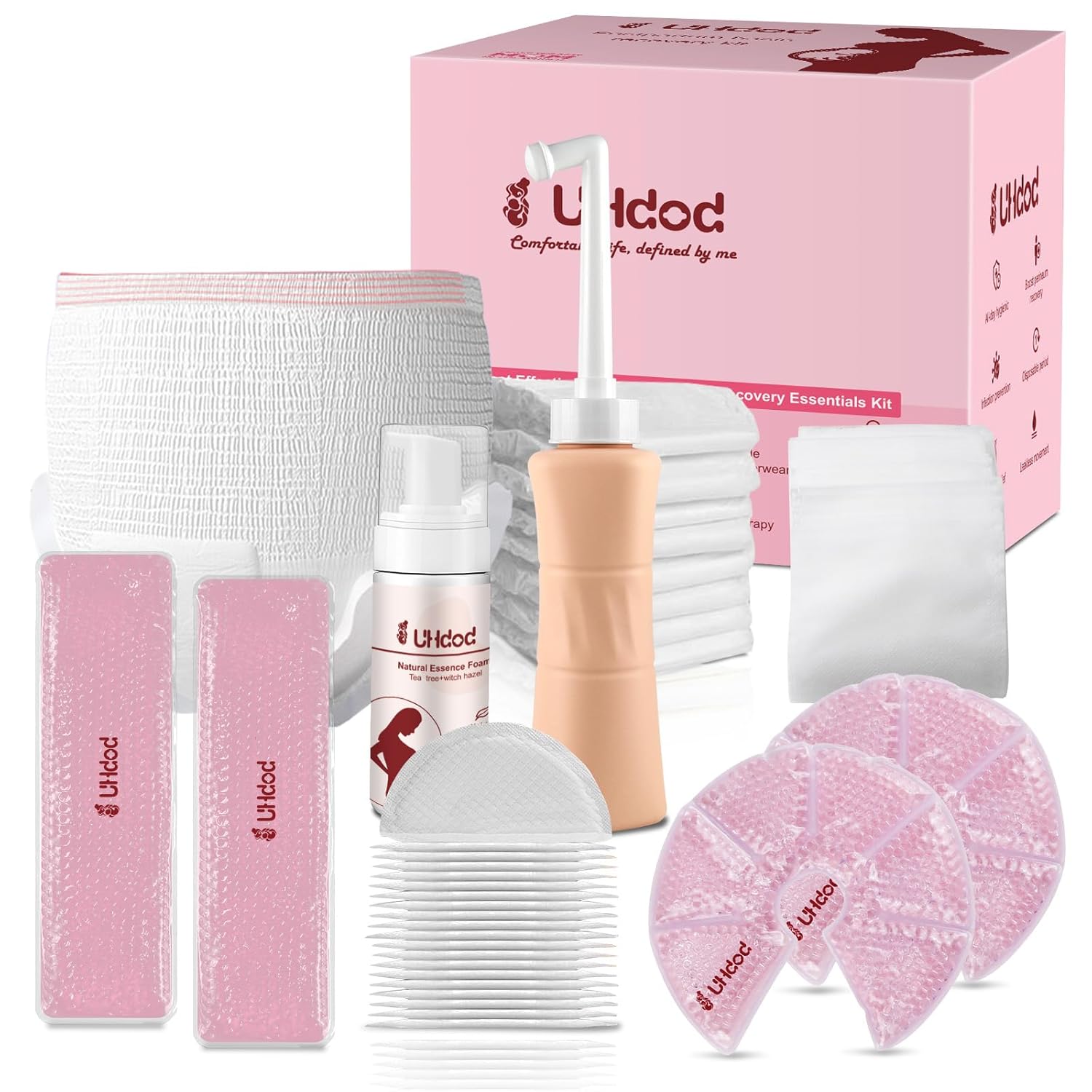 UHdod Postpartum Essentials Recovery Kit for New Moms