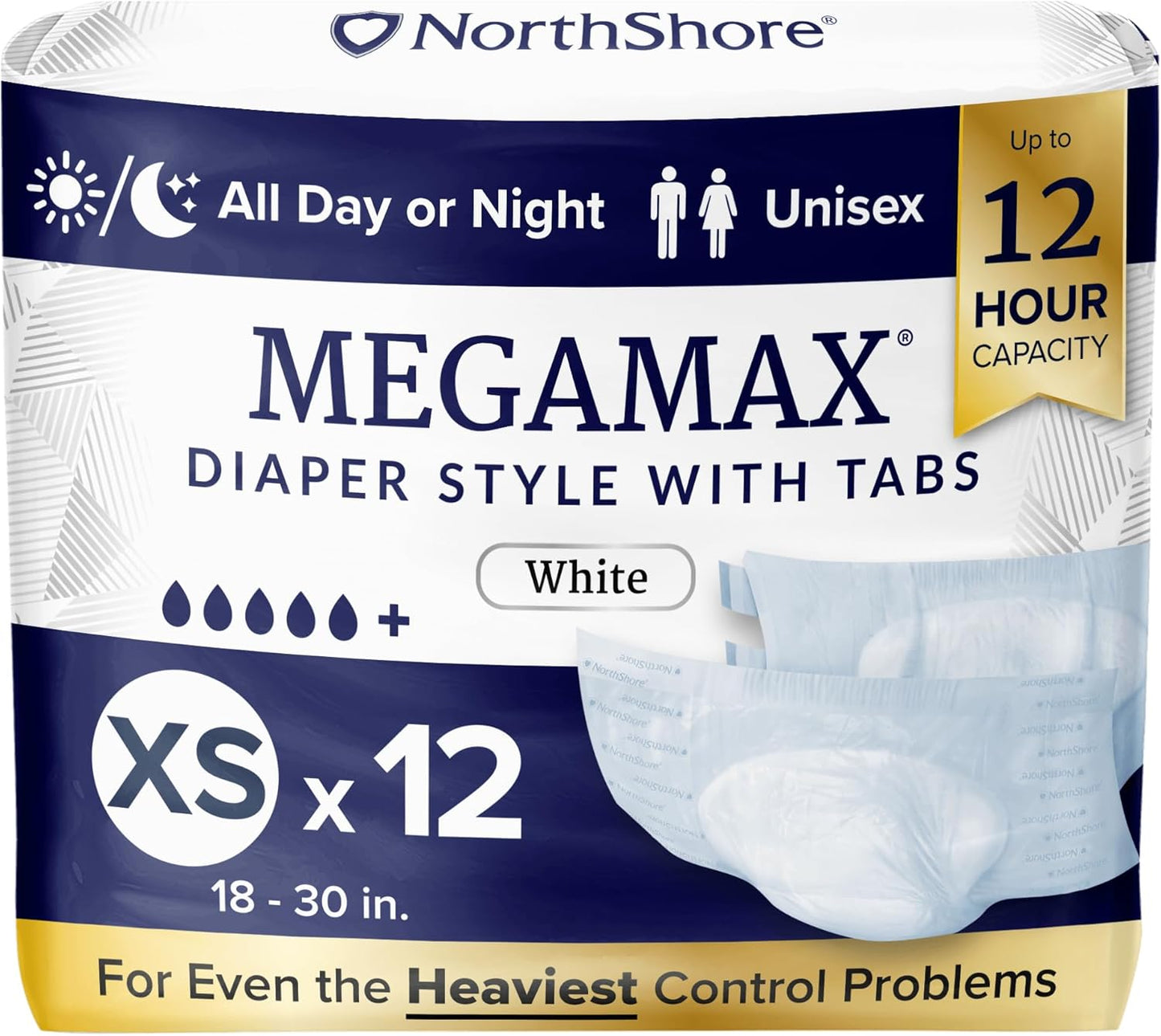 NorthShore MegaMax Adult Overnight Diapers for Ultimate Comfort