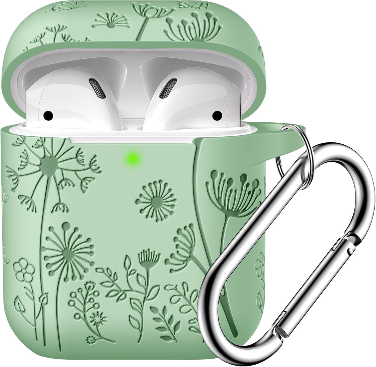 Lerobo Engraved Flower AirPod Case: Stylish Protection!