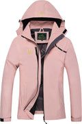 Women's Waterproof Rain Jacket Lightweight Windproof Packable GIISAM